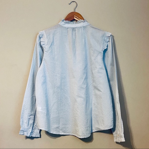 J.Crew | Ruffle-trim V-neck Popover - Picture 3 of 3